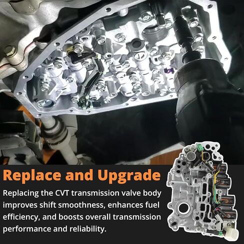 RE0F11A JF015E CVT جسم صمام ناقل الحركة مع ملفات لولبية وفلتر مجموعة حشية وعاء الزيت لنيسان سنترا 2013-2019، فيرسا 2012-2019، لشفروليه سبارك 2013-2015، لميتسوبيشي سوزوكي # 31705-X428E in Saudi Arabia