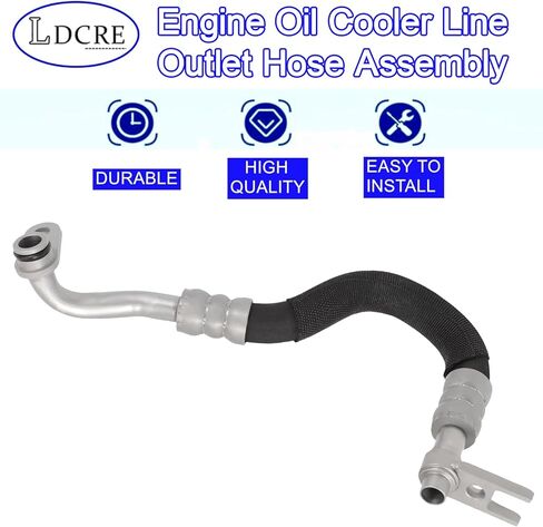 مجموعة خرطوم منفذ تبريد زيت المحرك 17227560980 متوافقة مع BMW E60 E61 535i 2008-2010، 535i xDrive 2009-2010، 535xi 2008 | خرطوم تبريد الزيت البديل المباشر in Saudi Arabia