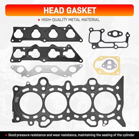 HS26236PT Head Gasket Set Timing Belt Kit W/Water Pump Compatible with Honda Civic HX/EX 1668CC/1700CC 1.7L 2001-2005 D17A2 D17A6 Replace#HS26236PT-2 HS4034 in Saudi Arabia