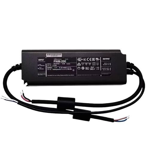 1 قطعة PWM-200-48 48 فولت 4.17A الجهد المستمر الناتج LED الإضاءة سائق يعتم IP67 in Saudi Arabia