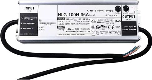 1pcs HLG-100H-42A 42V 2.28A Constant Voltage LED Lighting Driver PFC Waterproof Switching Power Supply in Saudi Arabia