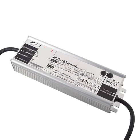 1pcs HLG-185H-54A 54V 3.45A Constant Voltage LED Lighting Driver PFC IP65 AC-DC Indoor Outdoor in Saudi Arabia