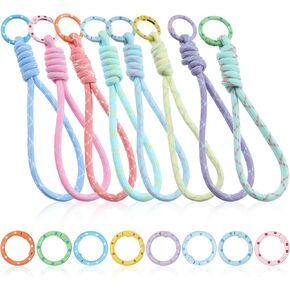Paracord Keychain, 8 Colors Paracord Rope Keychain Handmade Charm Ropes for Keys DIY Bags Cars Purse Accessories Crafts Supplies in Kuwait
