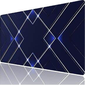 Large Gaming Mouse Pad, 31.5" x 15.7" Extended Computer Keyboard Mousepad with Non-Slip Rubber Base, Stitched Edge, Waterproof Fabric XXL Big Long Laptop Pad for Gamer, Office, Home, Waves in Saudi Arabia