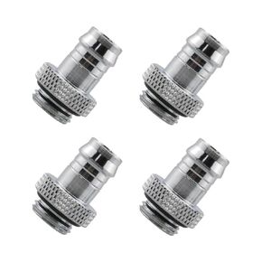 Dracaena 6 Pack of G1/4" thread to 3/8" Barb Fitting for Soft Tubing, PC Water Cooling System Soft Tube Connectors, Silver in Kuwait