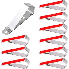 10-Pack Stainless Steel Clips, Duty Stainless Steel Mounting Kit for Sun Visor, DIY Photo Frame Holder for Car, Home & Office, Strong Hold for Custom Displays & Decor in Saudi Arabia