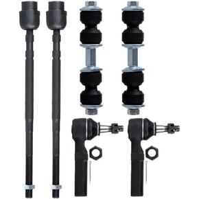 Suspension Kit 6pcs Front Inner Outer Tie Rods Sway Bars Alloy Steel in Kuwait
