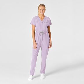 Wink RENEW Scrubs for Women, Zip Front Jumpsuit - Pastel Lilac, XS in Saudi Arabia