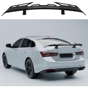 Rear Trunk Spoiler Wing Compatible with Chevy Chevrolet Malibu Impala Cruze Sedan Accessories JDM GT PSM Duckbill Aleron Spoiler Painted Gloss Black in Kuwait