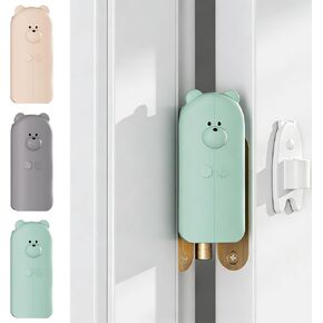 Door Pinch Guard Baby Proofing - Door Hinge Cover,Hanging Silicone Pinch Guard and Anti Slam Stopper,Anti-Pinch Safety Latch for Cabinet Drawer Window3pcs (Green+Grey+Apricot) in Saudi Arabia
