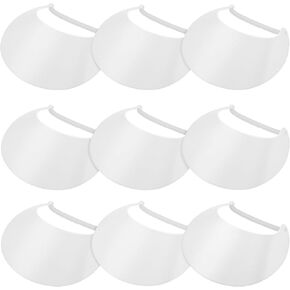 Hanaive 9 Pcs Foam Sun Visors for Women Adjustable Solid Sun Visor Hat with String for Beach, Kids' Arts and Crafts in Kuwait