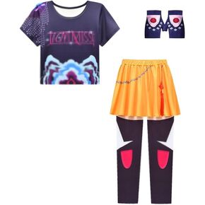 طقم ملابس تنكرية لطيفة للمطربين، قميص وسروال للفتيات in Kuwait