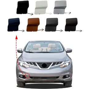 غطاء خطاف سحب المصد الأمامي للسيارة غطاء عين السحب لنيسان مورانو CrossCabriolet AWD 2011 2012 2013 2014 62086-1GROH (رمادي، جانب الركاب الأيمن) in Kuwait
