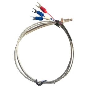 M6 Thread PT100 Thermocouple PT100 Temperature Sensor 0-800℃ Two Layers Terminals with 5M Anti-Interference Shielding Wire in Kuwait