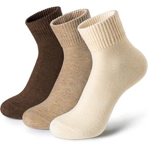 Cotton Women Boot Socks: Aesthetic Soft Crew for Fall Winter Size 6-11 (3/6 Pack) in Kuwait
