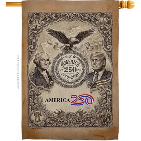 America 250 Flag Founders Tribute Independence Day Wall Tapestry House Banner Official Licensed Merchandise Canvas Prints Yard Sign Textile Woven Fabric Poster USA 250th Anniversary Decoration Gift in Kuwait
