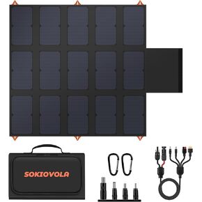لوحة شمسية محمولة 100 وات MC-4 مجموعات شاحن لوحة شمسية قابلة للطي 18 فولت IP68 مقاومة للماء وخفيفة الوزن وصغيرة الحجم لمحطة الطاقة الصغيرة والسفر والأنشطة الخارجية in Kuwait