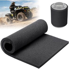 Air Filter Foam Sheet, 60 PPI Coarse Polyurethane Foam - Washable, Reusable, Cut-to-Size Filter for Motorcycle, Vacuum Cleaner, Air Purifiers, Fish Tank, Engine Air Filter Replacement (18"x12"x0.6") in Kuwait