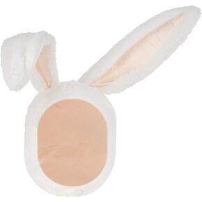 Plush Bunny Ears Hood Rabbit Costume Accessories Hat Easter Photo Props for Women Men Warm Soft and Cozy in Kuwait