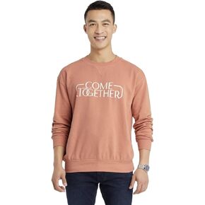 Goodfellow & Co Men's Crewneck Pullover Sweatshirt - (Medium, Apricot Orange) in Kuwait