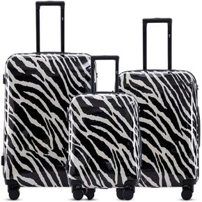 مجموعة أمتعة ميراج زيبرا ديزاين مكونة من 3 قطع من الأمتعة خفيفة الوزن in Kuwait