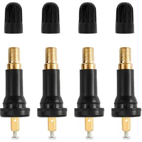 4 PCS 20008 Tire Valve Stem, Rubber Snap-in Tubeless Airtight Valve Stems Fit 0.453 Inch Rim Holes, Tyre Pressure Sensor Valves Stems Replacement for Car Truck Motorcycle in Kuwait