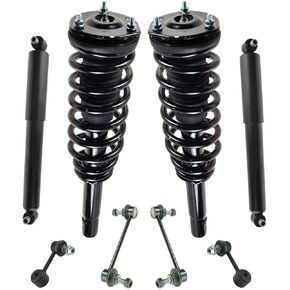 Front Rear Complete Loaded Strut Shock Sway Bar Kit Set 8pc for Ford for Lincoln for MKZ 3.5L 2010-2012 527-01766R 172596 in Kuwait