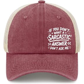 If You Don't Want A Sarcastic Answer Don't Ask Me Sun Hats Garde Cap for Men in Kuwait