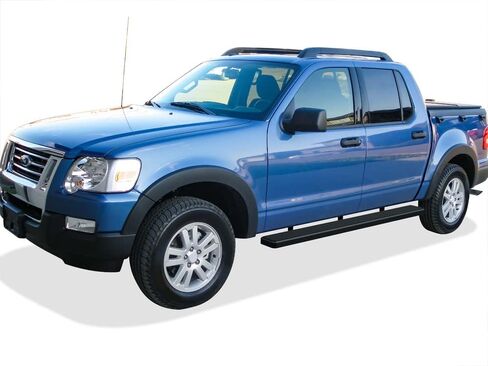 Tuxtreme Running Boards 6 inches Matte Black Compatible with Ford Explorer Sport Trac 2007-2010 Crew Cab Stainless Steel (Nerf Bars Side Steps Side Bars) in Kuwait