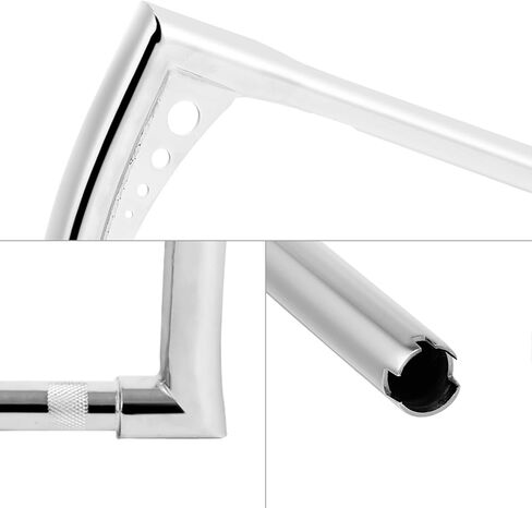 CUSTOM CHROME CCI 14" Rise 1-1/4" Fat Ape Hanger Handlebar Fit For Harley-Davidson Touring FLH FLHT Models in Kuwait