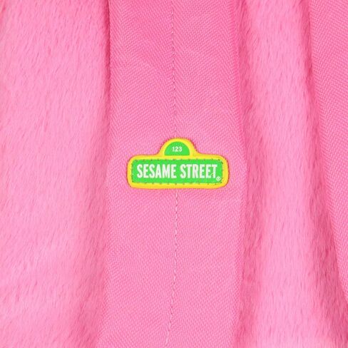 حقيبة ظهر INTIMO Sesame Street المصنوعة من القطيفة المكسوة بالفراء آبي كادابي ذات الوجه المبتسم مقاس 30.48 سم للاستخدام اليومي in Kuwait