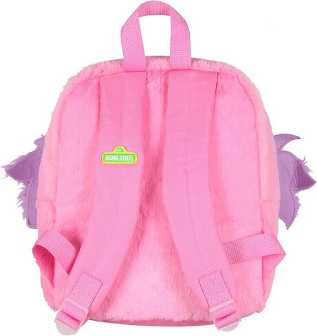 حقيبة ظهر INTIMO Sesame Street المصنوعة من القطيفة المكسوة بالفراء آبي كادابي ذات الوجه المبتسم مقاس 30.48 سم للاستخدام اليومي in Kuwait
