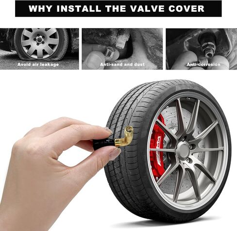2 PCS PVR60 Valve Stem, 90-Degree Bent Brass Valve Stems with Snap-in Rubber Base, Tire Nozzle Core Compatible with Most Tubeless Tire Rim for Motorcycles Scooters ATVs in Saudi Arabia