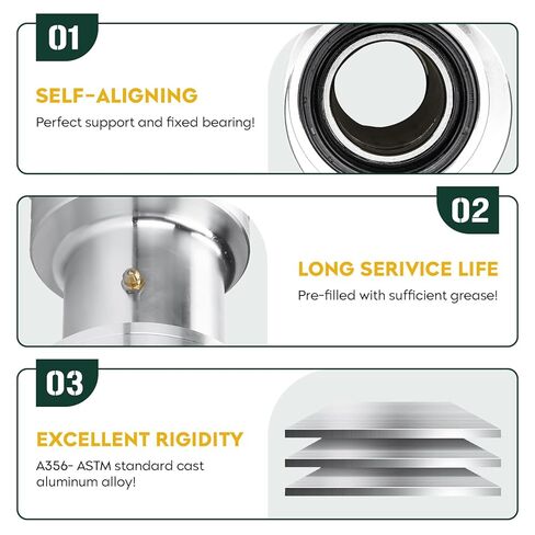 حامل محمل المحور الخلفي Youx Moto مناسب لهوندا TRX 250X 1987 1988 1991 1992 (FourTrax 250)، لـ TRX 300EX -1993 1994 1995 1996 1997 1998 1999 2000-2008 2009 (Sportrax 300) لـ 52200-HM3-000 in Kuwait