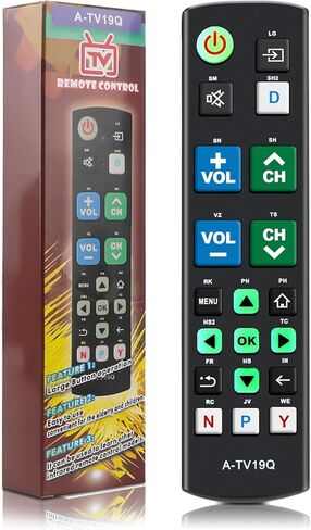 Gvirtue Universal Replacement Remote Control SN-1LC Compatible for All Sony Bravia Smart TV-HDTV 3D LCD LED OLED UHD 4K HDR TVs, with Netflix, You Tube Buttons and Learning Function in Saudi Arabia