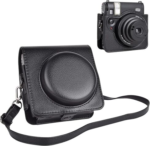 حافظة شفافة واقية متوافقة مع كاميرا Fujifilm Instax Mini 99 الفورية، حافظة Instax Mini 99 الشفافة مع غطاء صلب مع حزام قابل للتعديل - شفاف in Saudi Arabia