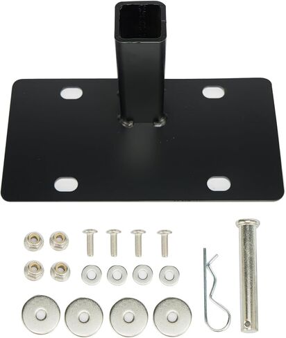 Legines Hitch Mount License Plate Holder Bracket – Heavy-Duty 5.2 mm Steel, Compatible with 2-inch Hitch Receivers，Anti-Rust Coating, No-Drill Universal Fit for Truck/SUV/RV Receiver in Saudi Arabia