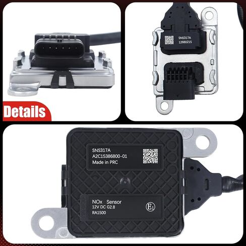 12680215 12680619 NOx Sensor Compatible with Chevrolet 2018-2019 Silverado 2500 6.6L Diesel, Upgrade Nitrogen Oxide Sensor Fits for Chevy 18-19 Silverado 3500 6.6L Diesel Truck, Replace OE# 12718742 in Kuwait