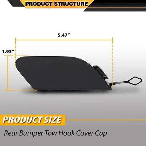 Rear Bumper Tow Hook Cover Cap Compatible with Benz W222 S-Class S400 S450 S500 S550 S550e S560 S600 2014-2019,Not Fit for Cars W/AMG Sport Package 2228850424 in Saudi Arabia