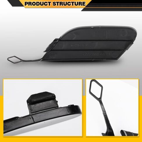 Rear Bumper Tow Hook Cover Cap Compatible with Benz W222 S-Class S400 S450 S500 S550 S550e S560 S600 2014-2019,Not Fit for Cars W/AMG Sport Package 2228850424 in Saudi Arabia
