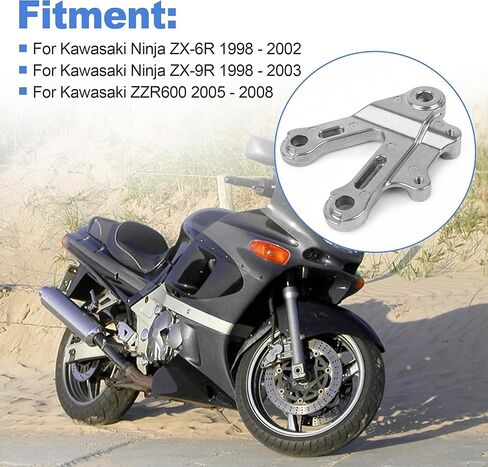 Left Front Footrest Bracket 35011-1874 Compatible with Kawasaki Ninja ZX-6R 1998-2002,Ninja ZX-9R 1998-2003,ZZR600 2005-2008 in Saudi Arabia