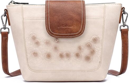 حقائب كروس من MEITRUE للنساء من الجلد النباتي متعددة الجيوب وحقيبة كتف صغيرة للسيدات عتيقة in Kuwait