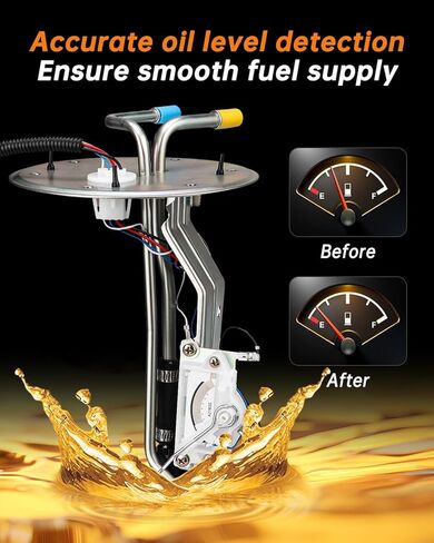 OKLPF Electric Fuel Pump Module Assembly Compatible with 1999 2000 2001 2002 2003 Ford F-150,2004 Ford F-150 Heritage V6 4.2L V8 4.6L 5.4L,1999 Ford F-250 V8 4.6L 5.4L,Replace E2237S P74880S in Saudi Arabia
