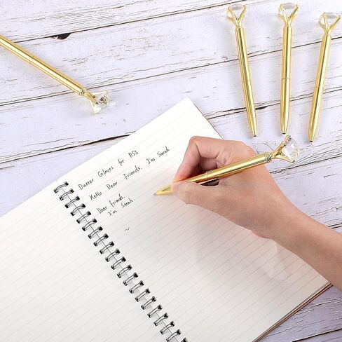 25 Pcs Diamond Pens with Crystal Bridal Shower Gifts Metal Bling Ballpoint Pens with Black Ink Fancy Pen for Women Girls Bridal Shower Wedding Party Birthday Office School in Saudi Arabia