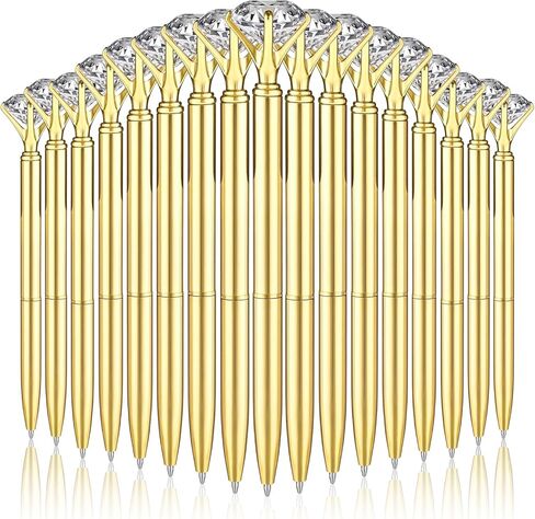 25 Pcs Diamond Pens with Crystal Bridal Shower Gifts Metal Bling Ballpoint Pens with Black Ink Fancy Pen for Women Girls Bridal Shower Wedding Party Birthday Office School in Saudi Arabia