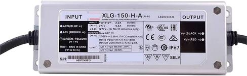 1 قطعة XLG-150-H-A وضع الطاقة المستمر LED الإضاءة سائق Buit-in نشط PFC وظيفة AC-DC IP67 امدادات الطاقة in Saudi Arabia