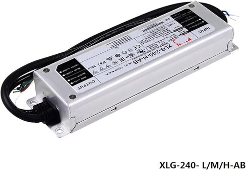 1pcs XLG-240-M-AB O/P +90~171V1400mA Constant Power Mode LED Lighting Driver AC-DC Waterproof IP67 dimming Power Supply in Saudi Arabia