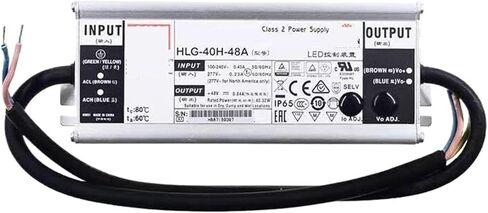 1pcs HLG-40H-12A 12VDC 3.33A Waterproof IP65 PFC 60W Constant Voltage Constant Current LED Driver Power Supply in Saudi Arabia