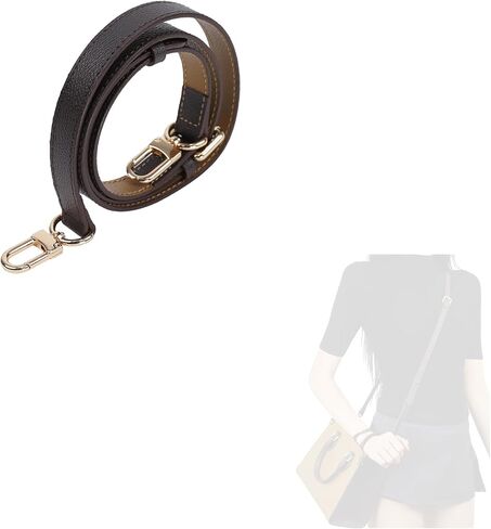 DGAZ Vachetta Leather Crossbody Strap for ONTHEGO bag with Gift Box, Handmade DIY purse strap (1.5 Inch Wide,43.3 Inch Long; Color Blocking (Wide Strap)) in Kuwait