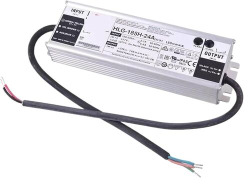 1 قطعة HLG-185H-24A 24 فولت 7.8A الجهد المستمر LED الإضاءة سائق PFC مقاوم للماء تحويل التيار الكهربائي in Saudi Arabia